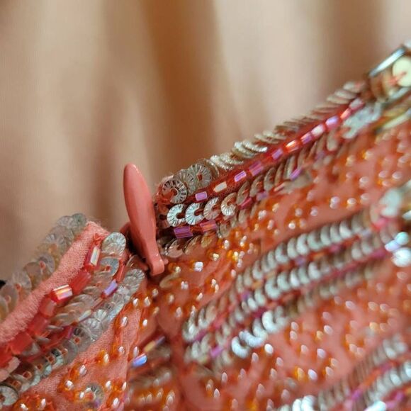 Adrianna Papell Collection size 10 beaded sequence prom dress fancy event - Picture 10 of 12